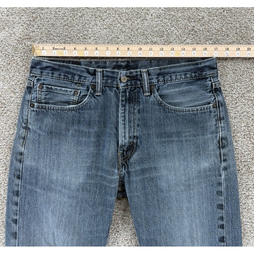 Levis 505 Jeans Mens 34x30* Blue Regular Straight Cotton Broken-in Wash Egypt - Picture 7 of 11